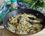 Foto del paso 5 de la receta: Spinach fetuccini alfredo pasta