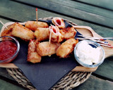 Foto del paso 1 de la receta: Mini flamenquines de jamón y queso