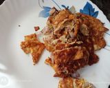 A picture of step 2 of Saag with egg fry.
