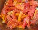 A picture of step 1 of Instant Carrot Pickle.