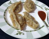 A picture of step 12 of Schezwan Noodle Momos.