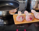 Foto del paso 2 de la receta: Saquitos de hojaldre rellenos de pollo