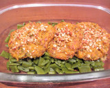 Foto del paso 8 de la receta: Filetes rusos vegetales sobre judías pasadas por la sartén