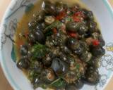 ผัดหอยขม /หอยจุ๊บ /หอยจูบ วิธีทำสูตร 4 รูป