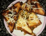 A picture of step 6 of Peri peri bread toast.