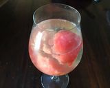A picture of step 2 of California Farm Watermelon Punch and Pickled Kimchi Rind.