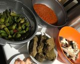A picture of step 1 of Okro soup with ogbono.