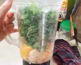 Hình bước làm 2 của món Smoothie rau xanh