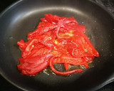 Foto del paso 4 de la receta: Panceta con patata y pimientos de Piquillo