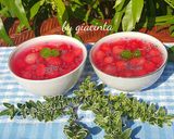 Foto langkah ke 7 dari resep Es Sirup bola-bola Semangka dan Selasih.