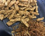 Foto langkah ke 1 dari resep [212] Tumis Daun & Kembang Pepaya Teri Tempe.