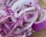 A picture of step 4 of Mild Pickled Red Onions with Coarse Salt and Ground Pepper.