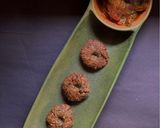 A picture of step 5 of Garelu with Naatu Kodi Pulusu for Ugadi and Telegu New Year.
