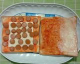 Foto langkah ke 4 dari resep Roti Bakar isi Sosis Keju.