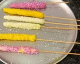 A picture of step 3 of Diwali Sweets Phuljhari, chakra and Bom Making With instant Mawa.