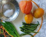 A picture of step 3 of Tomarillo(Tree tomato) and tomatoes chutney.