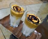 A picture of step 3 of Dalgona Cold coffee.