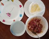 Hình bước làm 1 của món Bánh xếp chiên nhân thịt bò