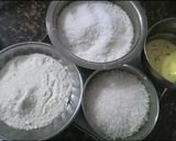A picture of step 1 of Dry Coconut Burfi (farali).