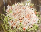 A picture of step 2 of Kani Salad.