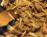 Une image de l'étape 1 de Wok de bœuf au fenouil poivrons rouges et verts poireaux 4 épices et sauce soja.
