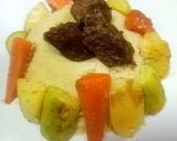 صورة لخطوة 12 من وصفة الكسكسى الحلو والحادق 😋
