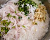 A picture of step 2 of Pakhala Bhata.