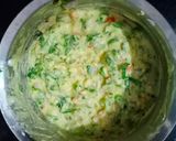 A picture of step 2 of Savoury Veggie Pancakes.
