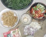Foto langkah ke 1 dari resep Resep Tumis Tempe Kacang Panjang Kecap Simple.