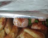 Foto del paso 8 de la receta: Roll de Merluza, vegetales y papas al horno