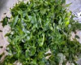 A picture of step 1 of Methi & Bathua paratha.