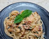 Foto langkah ke 6 dari resep Tuscan Shrimp Pasta.
