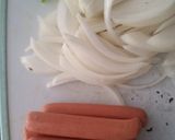 Foto del paso 1 de la receta: Espagueti con verduras y salchicha