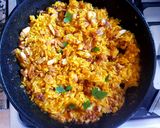 Foto del paso 6 de la receta: Pulpo en trozos, con arroz a la cúrcuma. #delantaldorado #Receta