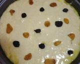 A picture of step 4 of Upside to downside banana cake.
