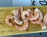 Une image de l'étape 4 de Melons aux crevettes, tomates cerises et bleu d'Auvergne.