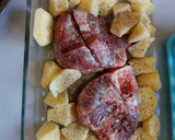 Foto del paso 1 de la receta: Galtas al horno con patatas