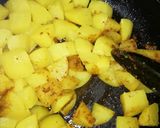 A picture of step 4 of Aloo masala chaat.
