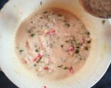 A picture of step 2 of Ground Rice chilla 😋😋.