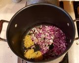 A picture of step 6 of Rockin' Bockin' Steak and Black Bean Soup.
