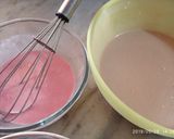 A picture of step 2 of Ruafza rose chocolate cake.