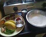 A picture of step 1 of Banana paratha.