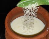 A picture of step 1 of Kulhad coffee.