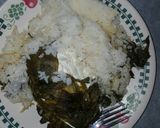 A picture of step 12 of Haddock Florentine.
