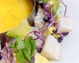Foto del paso 5 de la receta: Ceviche de merluza con salsa de mango y jengibre