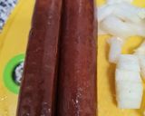 Édesburgonyás cukkinis ragu szejtán Chorizoval (vegán) recept fázis 2 fotója