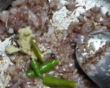 A picture of step 2 of Aloo(potato) bhindi(okra) chatakedar.