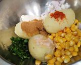A picture of step 1 of Corn Cutlets.