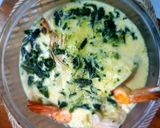 รูปขั้นตอนการทำที่ 2 ของ กุ้งนึ่งผักโขม