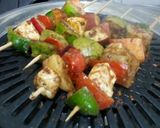 A picture of step 2 of Peri peri paneer tikka.